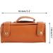Portable Professional Shaving Bag | Simple Travel Toiletries Bag - Brown | International Shipping Available - Buy Online on GoSupps.com