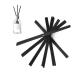100 black aromatherapy sticks fire-free aromatherapy-volatile sticks fragrance-etheric oil diffuser sticks perfume diffuser sticks suitable for hotels rooms toilets offices