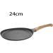 DELURA Saucepan Griddles Grill Frying Pan Saucepan for Eggs Omelet Steak Shallow Mouth Durable Pans Kitchen Cooking Utensil Wok 24cm - Buy Online on GoSupps.com