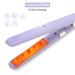 Mini Hair Straightener & Curling Iron - 2 in 1 Ceramic Flat Iron for All Hair Types - Tourmaline & Titanium Heating Plate (Purple - Buy Online on GoSupps.com