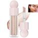 Surligneur liquide cr me scintillante hydratante et claircissante pour visage et corps (#03 ou rose) #03 ROSE GOLD 1 ml (Lot de 1)