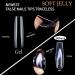 UNA GELLA Extra Long Tapered Square Nail Tips - 504pcs Full Cover Clear Gel Nail Tips - XXL Long Straight Acrylic Nails for DIY Nail Art - 12 Sizes Available - Buy Online on GoSupps.com