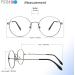 Firmoo Blue Light Blocking Retro Round Metal Reading Glasses 2.0x Magnification Gunmetal - Computer Reading Glasses - Buy Online on GoSupps.com