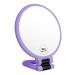 Fuhuim 1x 15x Magnifying Hand Held Mirror, Double Sided Handheld Mirror with Foldable Hand, Portable Travel Mirror with Magnification for Girls Woman(Purple)