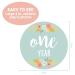 Floral Baby Monthly Stickers for Girls | Set of 24 Newborn Milestone Month Stickers - Buy Online on GoSupps.com