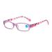 Iynwbjts Full-format printed anti-blue light reading for older people fashionably patterned reading glasses ultra-light reading glasses (color: purple size: 2.00) 2.00 purple