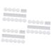 Beavorty Magnetic 120 Pcs Diy Sub-package Plate Iron Sheet Makeup Eyeshadow Foundation Powder Sticker Cosmetic Pan Set Square 2.5x2.5cmx3pcs Silverx3pcs