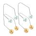 FRCOLOR 2 Pairs Dimple Trainer Dimple Maker for Face Women Dimple Maker Facial Dimple Maker Facial Exerciser Face Exerciser Dimple Maker for Women European and American Copper Accessories 4.30X2.50X0.80CM Assorted Color 2