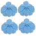 Magiclulu 4 pieces massage brush scalp massage Brush scalp massage brush practical scalpshaber bad w scher children's shampoo abrasion -resistant peeling for the scalp at home brush clean