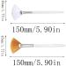 8 Pieces Soft Face Brush for Applying Face Mask Makeup (White Orange) - Buy Online on GoSupps.com