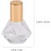 Beaupretty Travel Size Perfume Bottles - 8Pcs Clear Glass Essential Oil Rollers with Funnel - Star Shaped Design for Easy Travel - Buy Online on GoSupps.com