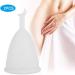 2Pcs Menstrual Cup for women during menstrual period Silicone Women Menstrual Cup Female Hygiene Cup Menstruation Period Supplies(White) - Buy Online on GoSupps.com