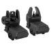 GVN Flip up Battle Iron Sights Front and Rear Sights for Rail