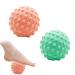 Hedgehog balls massage ball massage ball set massage balls gymnastics ball foot massage balls nopping ball hedgehog ball foot massage hedgehog ball fitness nop ball 2 pieces orange + green (diameter 49mm)