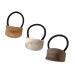 GSHLLO 3 PCS Acrylic Cuff Hair Ties Elastics Ponytail Holders Hair Bands Ropes for Women Girls Oval