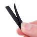 Lyguy crocodile terminals 10 pieces black metal 1 tines crocodile clamps hair clips clips grinding for your own 4 cm