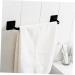 Mikikit 3pcs Single Towel Bar Towels Coat Hangers Towel Rack Frame Hangers Hand Towel Holder Plate Rack Rag Blackx3pcs mediumx3pcs - Buy Online on GoSupps.com