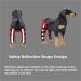 Dog Knee Brace Dog Double Rear Leg Brace with Metal Hinged Flexible Support and Reflective Seat Belts Dog Acl Brace Hind Leg|Red (S) - Buy Online on GoSupps.com