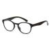 FILTRAL round reading glasses in panto form/modern reading aid made of plastic with spring temples +1.50 diopter black