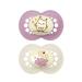 Mam Original Night Luminous pacifiers in a set of 2 silicone with pacifier case 6-16 months various models 1 piece pink 2 units