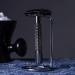NSNT Exquisit Men's Shaving Set - Chrome Silver Razor Holder & Beard Cleaning Cartridge - Premium Metal Art Shaving Stand 5x9cm - Buy Online on GoSupps.com