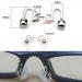 Efarma Glasses Bracket - Metal Nose Pad Replacement Set | Silver - Repair Your Glasses with Comfort - Buy Online on GoSupps.com