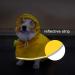 Luccalily Small Yellow Dog Raincoat with Hood | Waterproof Reflective Jacket for Small to Medium Dogs | Adjustable Belly Strap and Lightweight Poncho with Storage Bag - Buy Online on GoSupps.com