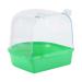 Colcolo Pet Bird Bath Box Parrot Bathing Tub Water Bowl Cage Accessories for Lovebirds Budgie