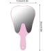 Cute Tooth Shaped Mirror with Handle Small Gift for Dental Clinic 3 Colors Available PC Material Designed for Oral Observation (Pink) - Buy Online on GoSupps.com