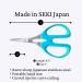 ALLEX Ostomy Scissors - Curved Blunt Tips - Made in Japan - Small Scissors for Colostomy Bag and Wafer - Buy Online on GoSupps.com