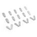 Justotry Gray Glitter Coffin Nails - 24 Pieces Ballerina Marble Press-On Artificial Fingernails for Women - Medium Length - Buy Online on GoSupps.com