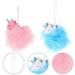 Buy FOMIYES 2pcs Unicorn Bath Ball & Shower Brush | Cute Loofah Sponge for Body Cleaning | Ideal for Kids - International Shipping Available - Buy Online on GoSupps.com