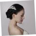 Ipetboom Bride Insert Comb Tiara Wedding Hair Comb Bridal Headdress Wedding Headpiece Pearl Hair Comb Bride Alloy Accessories - Buy Online on GoSupps.com