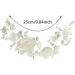 Bridal Hair Accessories Flower Pearls Barrette Hair Vine Crystal Silver Leaf Wedding Hair Headband Jewelry For Party Fancy Dress Honeymoon Garden Party 25cm - Buy Online on GoSupps.com