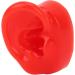 Silicone Ear Model - Human Ear Display for Jewelry & Hearing Aid Practice (Red) - Buy Online on GoSupps.com