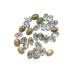 dijiusidy Nail Rhinestones Manicure Decorations Multiple-Shape Multi-color Glass DIY Decor Stickers Eye-catching Beauty Tools 6 * 8mmOval 6*8mmoval