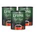 3x 750g Instant Coffee Granules Lyons Rich Roast Ideal for Office Canteen Site Supplies Staff Room Great Value.