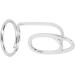 TIKATARER Nail Rings Nail Art Fingernail Rings Nail Charms Nail Rings With Nails Attached Unique Stylish Women Finger Nail Cover Ring for Women Lady Girls Parties Weddings (3044 platinum) - Buy Online on GoSupps.com