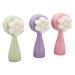 Double Sided Facial Brush Manual Exfoliating Facial Cleansing Brush Soft Bristles for Face Care