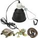 LytLStrox 200W Reptile Heat Lamp Holder Set Lampshade Clip and BS Plug for E27 UVA/UVB Bulbs Ideal Fixture for Tortoise Lizard Snake Spider Chick Pets in Terrariums