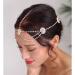 IYOU Crystal Bridal Head Chain Silver Layered Bride Headpiece Tassel Rhinestone Headband Hair Piece Festival Wedding Hair Accessories for Women (Gold) - Buy Online on GoSupps.com