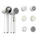 Obest facial cleaning brush electrical rechargeable with 5 waterproof brush heads for cleaning with imprints keratin face massage