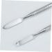 Buy Hemoton Stainless Steel Makeup Mixing Rod - Spatula & Depotting Tool for Skincare | Durable Silver Cosmetic Palette Stick (16cm x 0.6cm - Buy Online on GoSupps.com