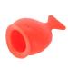 TOPINCN Lip Plumper Tool, Portable Fish-Shaped Lip Plumper Enhancer Soft Silicone Pout Lips Enhancer Plumper Tool Natural Pout Mouth Tool Sexy Lip Mouth Lip Plumper Suction Beauty Tool- Red