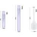 5ml Refillable Frosted Spray Bottle - Mini Perfume Atomizer for Travel & Makeup | Includes 2 Fillers - Buy Online on GoSupps.com