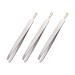 3 Pcs Pointed Tip Tweezers Multifunction Slant Tip Tweezers Stainless Steel Hair Removal Tweezers for Blackhead Removal and Eyebrows Plucking