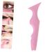 FOMIYES 3pcs Silicone Beauty Ruler - Reusable Eyeliner & Eyeshadow Stencil Set - Makeup Tool for Lipstick Mascara & Eyebrows - Pink - Buy Online on GoSupps.com