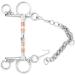 Ladiesshow Stainless Steel Pelham Bit - 125mm Jointed Horse Bit with Copper Roller for Optimal Chewing - Buy Online on GoSupps.com