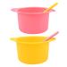 BEKECIDI 2 pieces of wax heat inserts made of silicone with wax spatula reusable wax set replacement wax shell for wax warmer-inner sock meltwax.