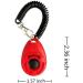 BOBOZHONG Dog Clicker 3 Piece Pet Training Clicker with Wrist Strap Effective Behavioral Training Tool for Dogs Cats Horses Red Green and Black - Buy Online on GoSupps.com